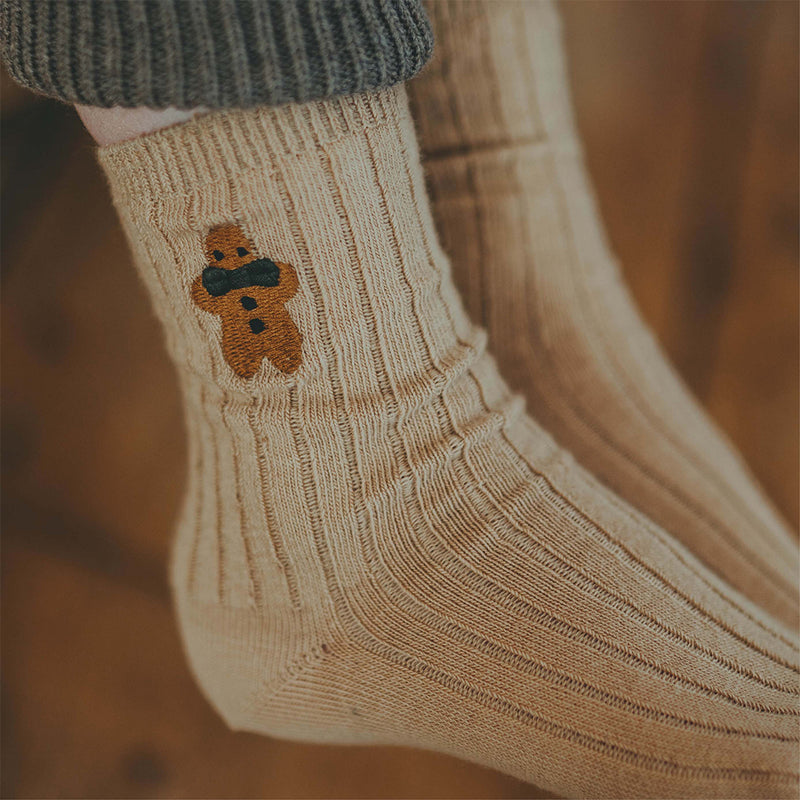 Donsje Amsterdam Kinder Lala Socken Gingerbread Biscuit bei Yay Kids