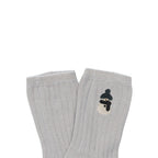 Donsje Amsterdam Kinder Lala Socken Snowman Soft Grey bei Yay Kids
