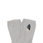 Donsje Amsterdam Kinder Lala Socken Snowman Soft Grey bei Yay Kids
