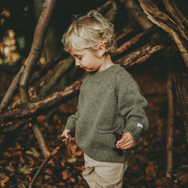 Donsje Amsterdam Kinder Pullover Louc in Dunkelgrün bei Yay Kids