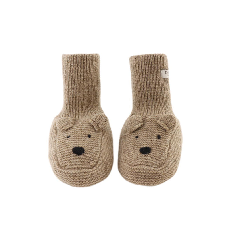 Donsje Amsterdam Merino Wollstiefelchen Maicer Bear Milk Chocolate Melange bei Yay Kids
