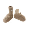 Donsje Amsterdam Merino Wollstiefelchen Maicer Bear Milk Chocolate Melange bei Yay Kids
