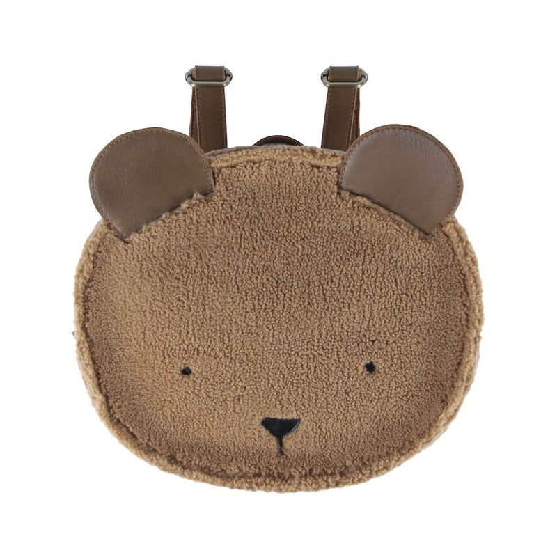 Donsje Amsterdam Kinder Rucksack Bear Light Maple Curly Faux Fur bei Yay Kids