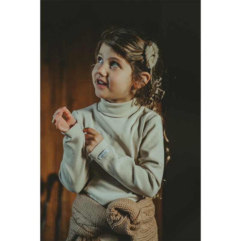 Donsje Amsterdam Kinder Rollkragenpullover Vos in Beige bei Yay Kids