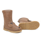 Donsje Amsterdam Gefütterte Kinderstiefel Wadudu Special Lining Stag Chestnut Leather bei Yay Kids