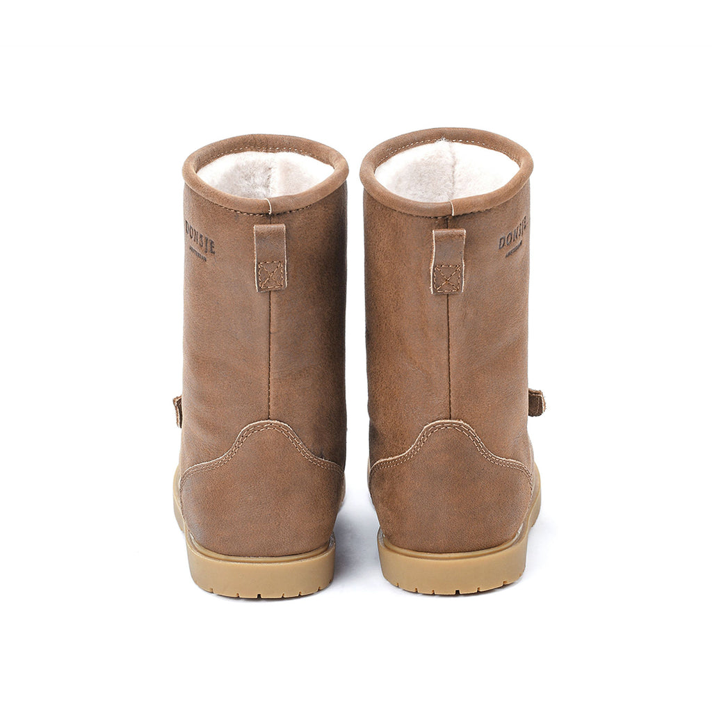 Donsje Amsterdam Gefütterte Kinderstiefel Wadudu Special Lining Stag Chestnut Leather bei Yay Kids