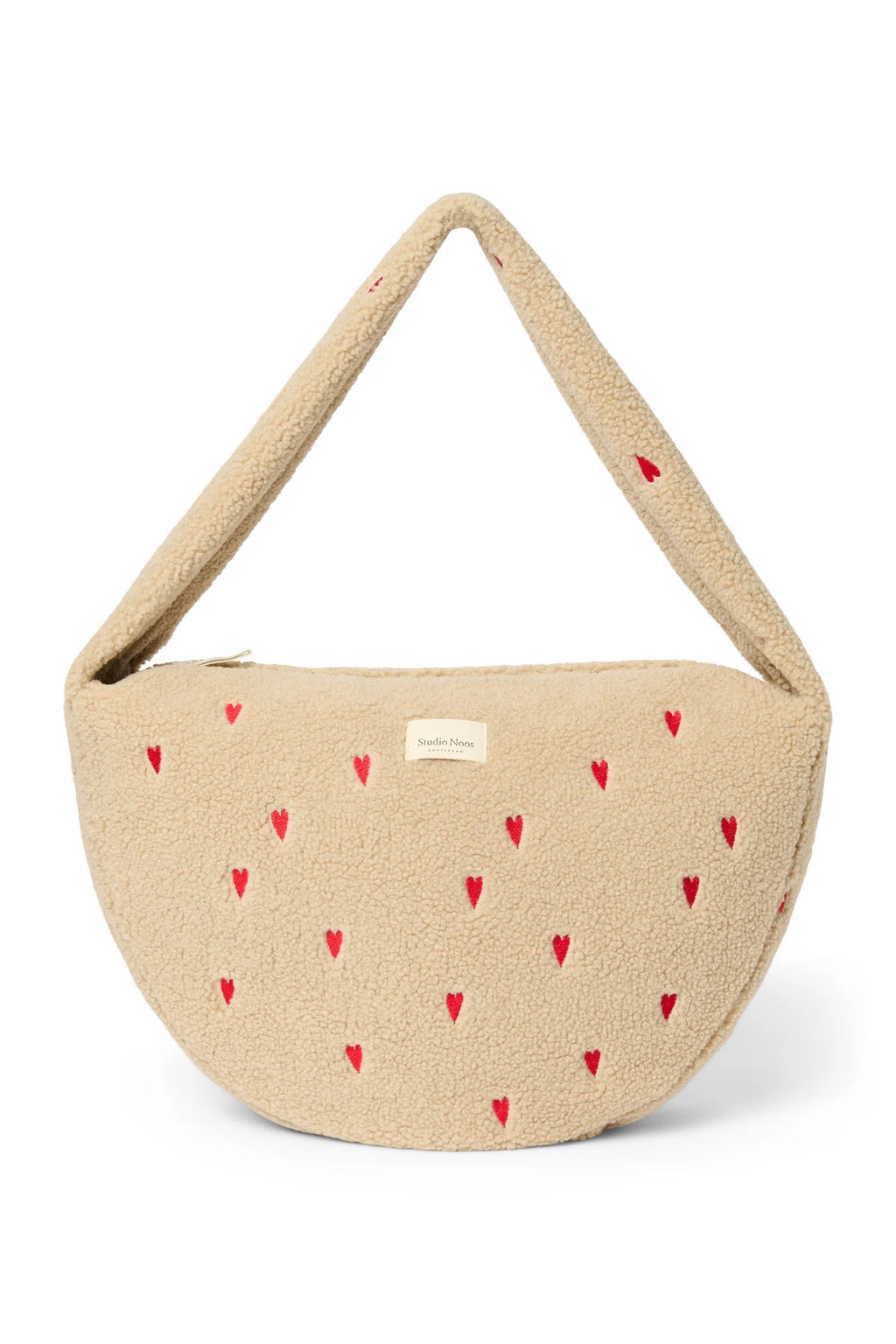 Umhängetasche "Cross Body Bag" Teddy Ecru Heart