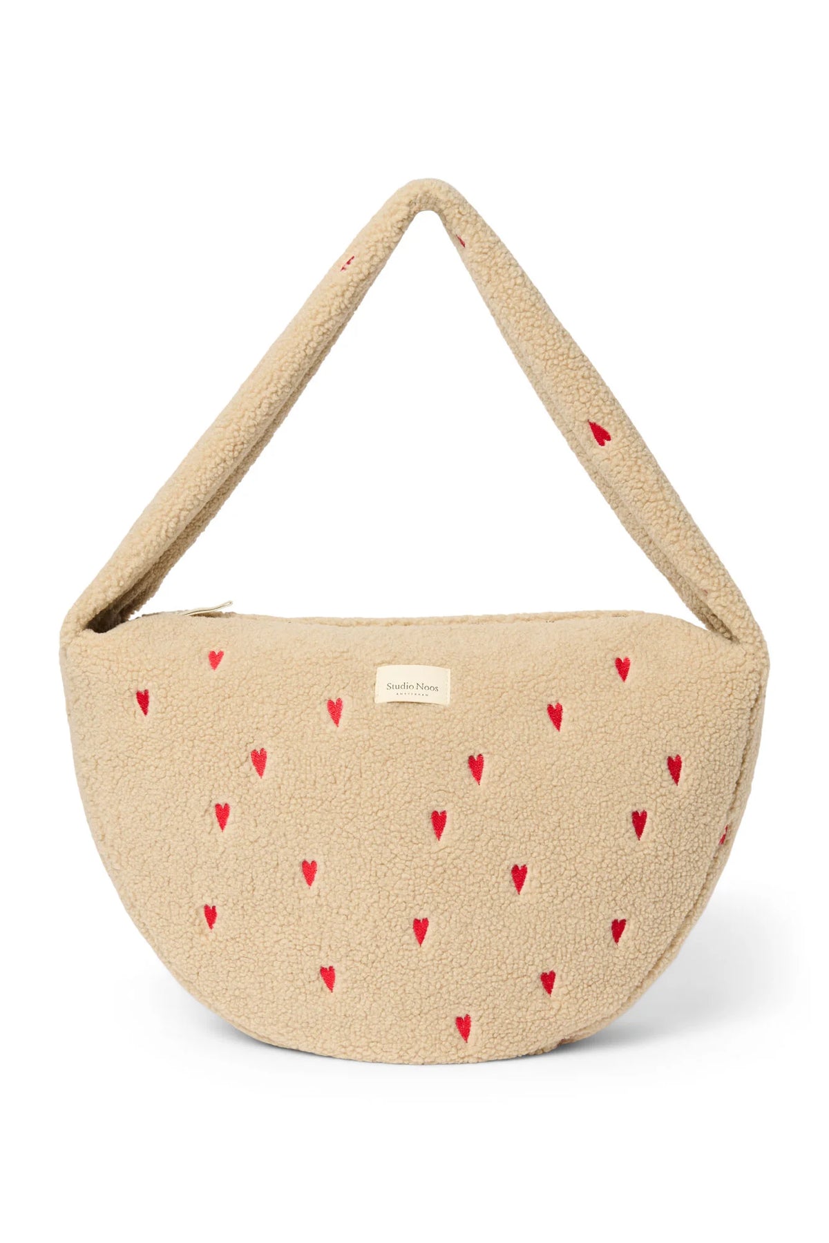 Umhängetasche "Cross Body Bag" Teddy Ecru Heart