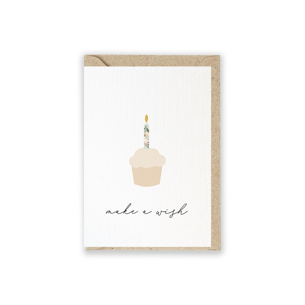 Emigrafikstudio Grusskarte mit Couvert Make a wish bei Yay Kids