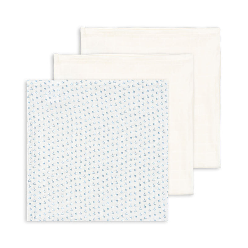 Fanga Mulltuch Bellini 3 Pack GOTS Punto Blu bei Yay Kids 
