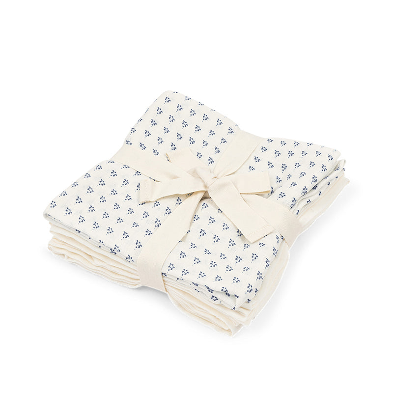 Fanga Mulltuch Bellini 3 Pack GOTS Punto Blu bei Yay Kids 