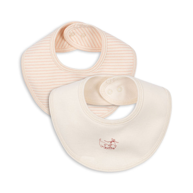 Fanga Bib 2 Pack Fio Stripe OCS Blush Mix bei Yay Kids