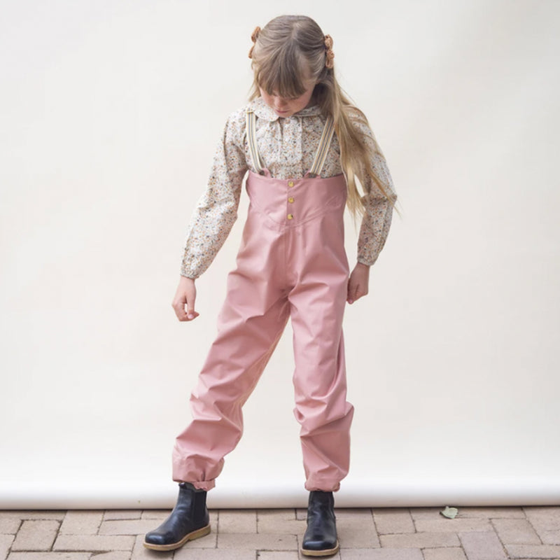 Faire Child Recycelte Kinder Regenhose Beach Rose bei Yay Kids