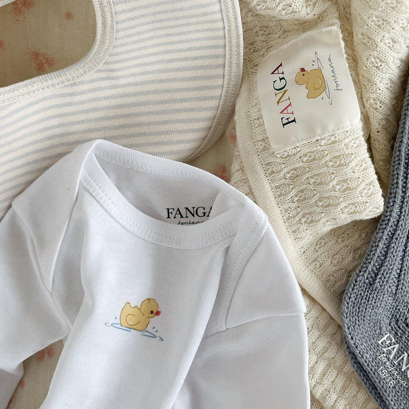 Fanga Fontana Baby Spucktuch 2er Pack Fio Stripe Blue Mix bei Yay Kids