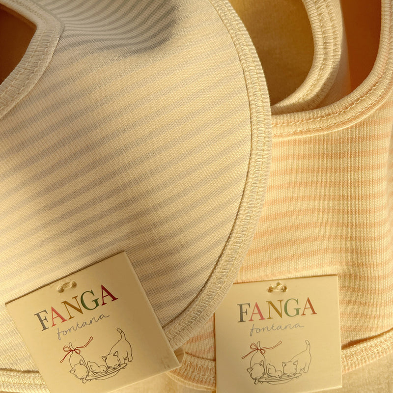 Fanga Fontana Baby Spucktuch 2er Pack Fio Stripe Blue Mix bei Yay Kids