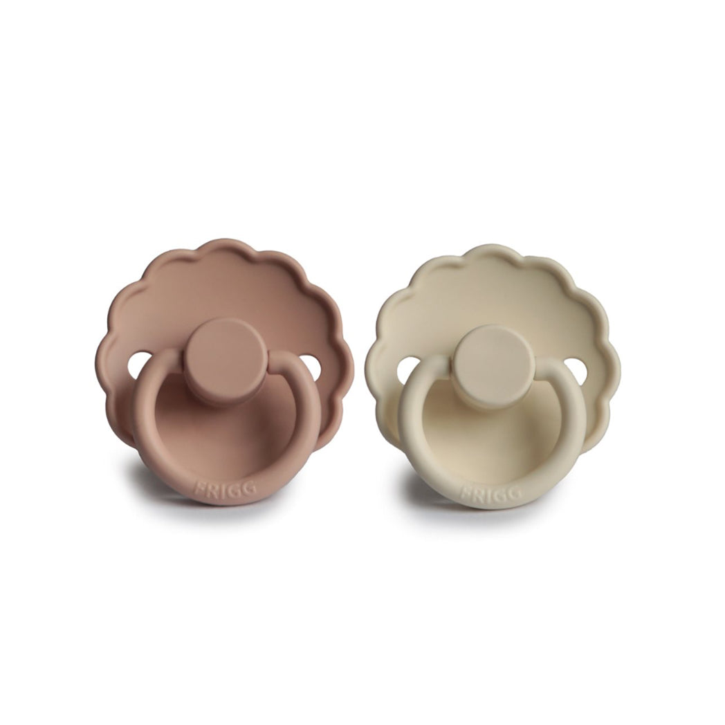 Frigg Baby Latex Schnuller Daisy Blush/ Cream 0-6 Monate bei Yay Kids