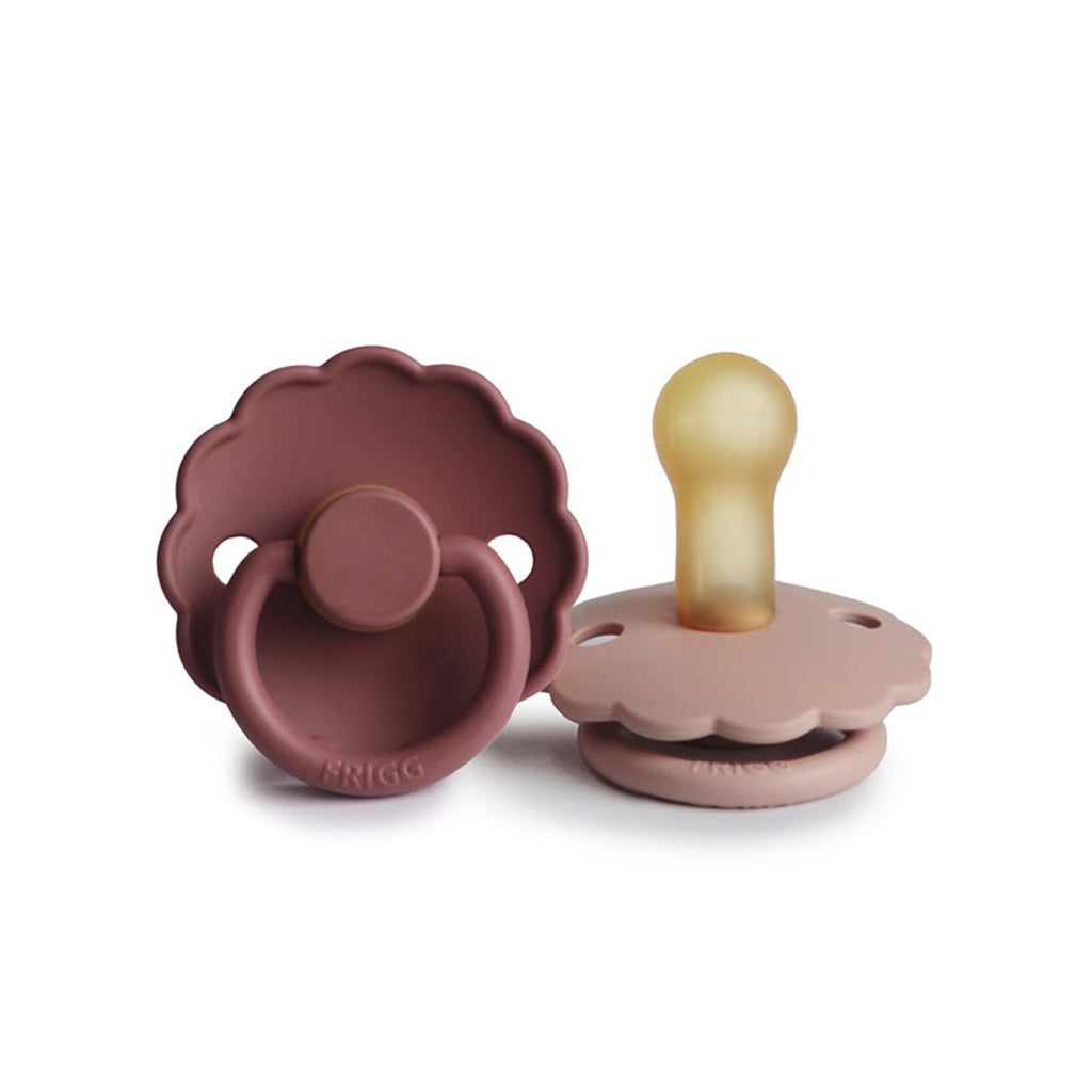 Frigg Baby Schnuller 2 Pack Daisy Blush/ Woodchuck 6-18M bei Yay Kids