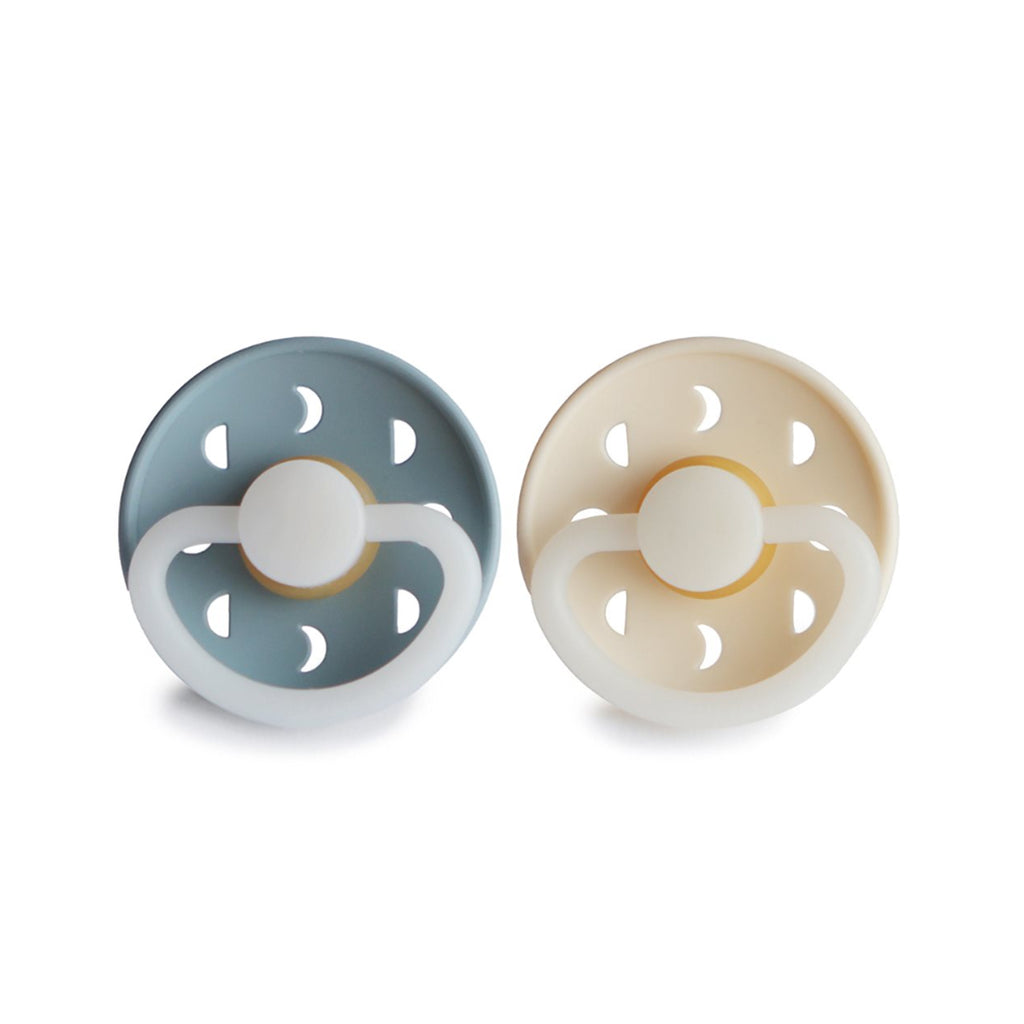 Frigg Nacht Schnuller Moon Phase Stone Blue/ Cream Night 0-6M bei Yay Kids