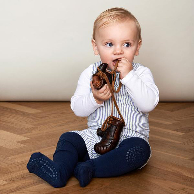 GoBabyGo Baby Krabbel Strumpfhose Navy Blue bei Yay Kids