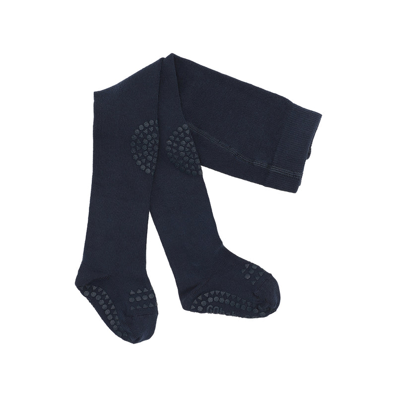 GoBabyGo Baby Krabbel Strumpfhose Navy Blue bei Yay Kids