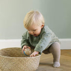 GoBabyGo Baby Krabbel Strumpfhose Navy Blue bei Yay Kids