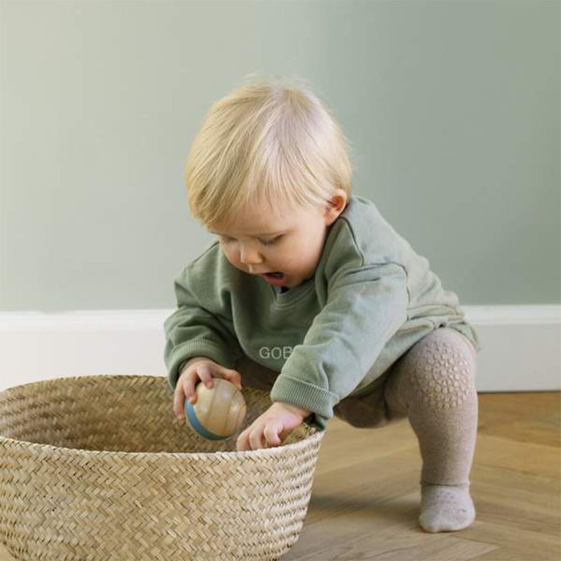 GoBabyGo Baby Krabbel Strumpfhose Navy Blue bei Yay Kids