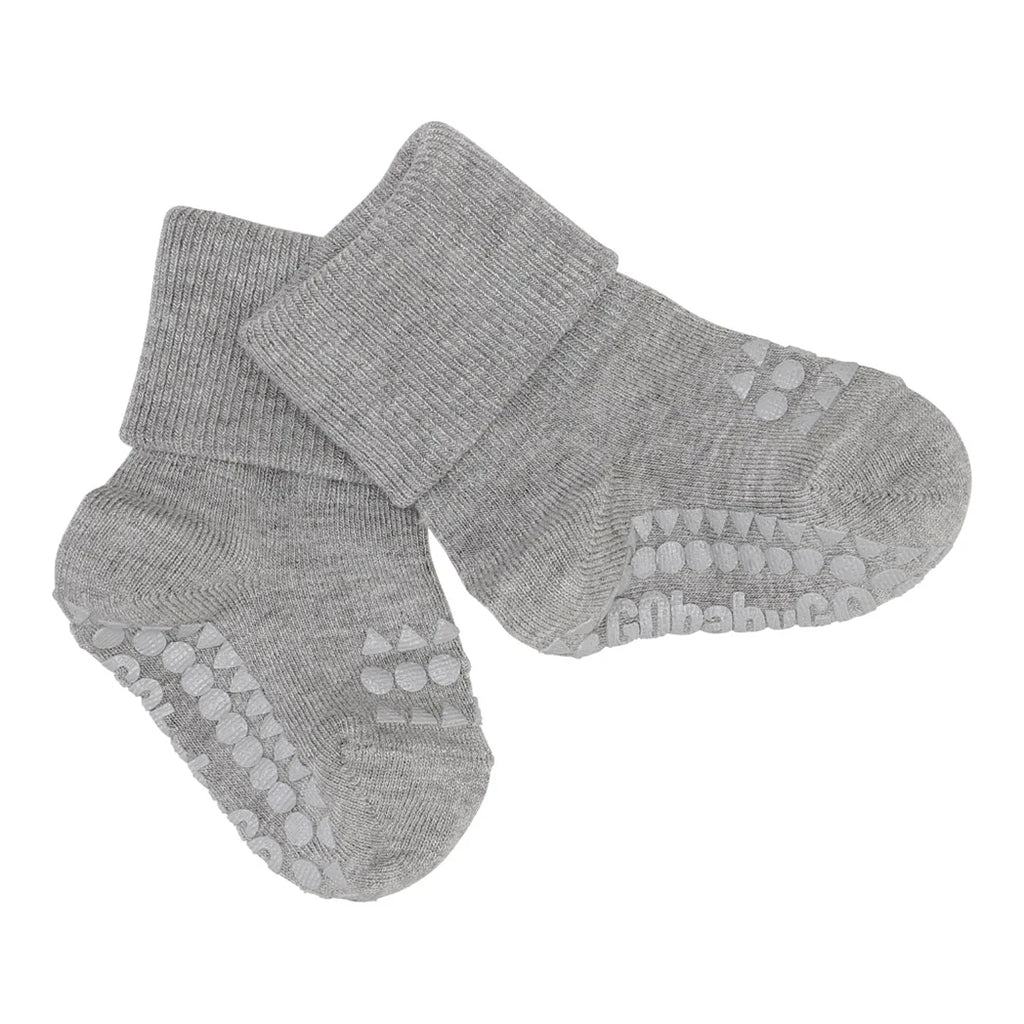 GoBabyGo Baby Bambus Anti Rutsch Socken Grey Melange bei Yay Kids