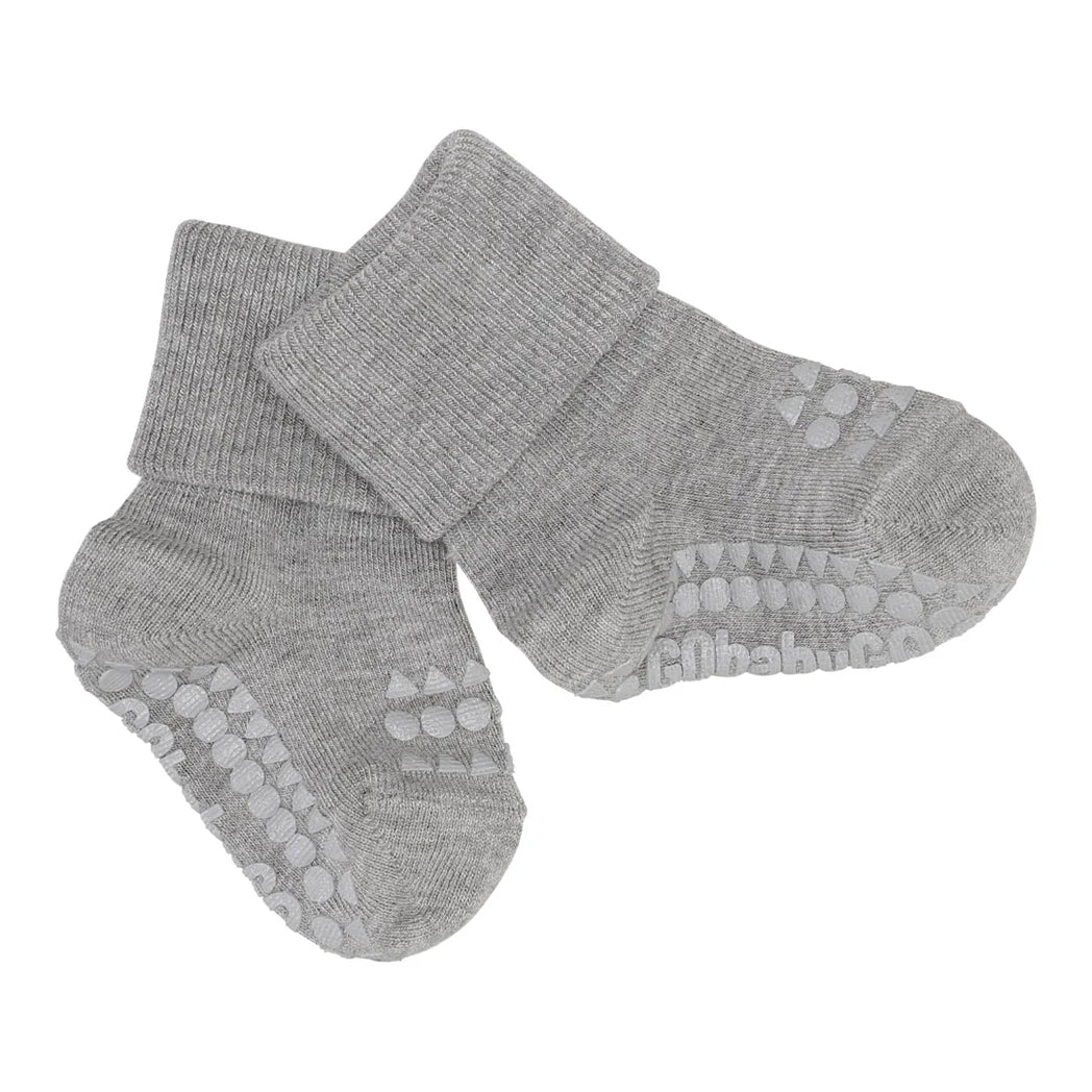 GoBabyGo Baby Bambus Anti Rutsch Socken Grey Melange bei Yay Kids