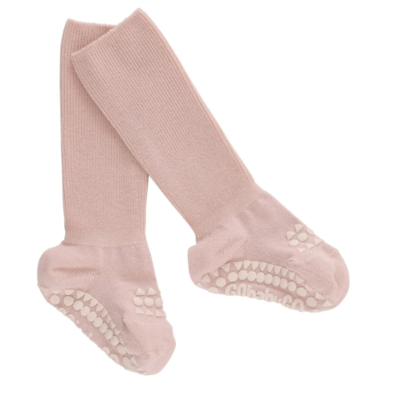GoBabyGo Baby Bambus Rutschsocken in Soft Pink bei Yay Kids