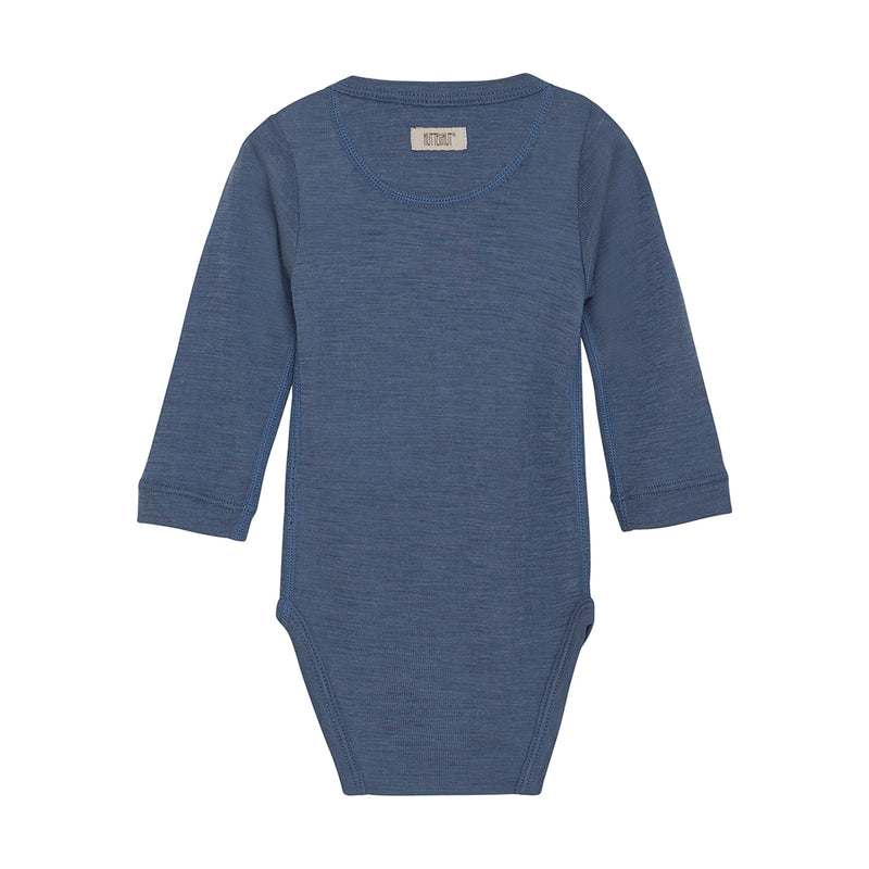 Huttelihut Baby Body Wolle Seide Folkstone Gray bei Yay Kids