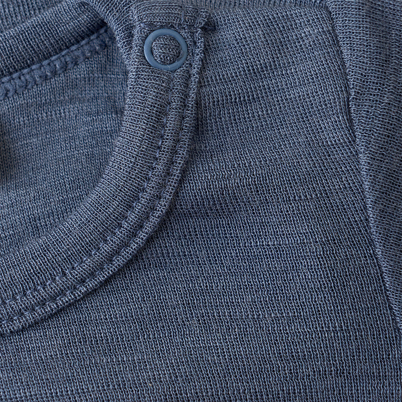Huttelihut Baby Body Wolle Seide Folkstone Gray bei Yay Kids
