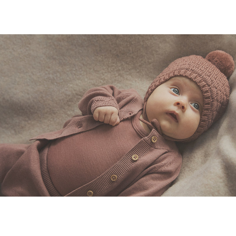 Huttelihut Baby Body Wolle Seide Folkstone Gray bei Yay Kids