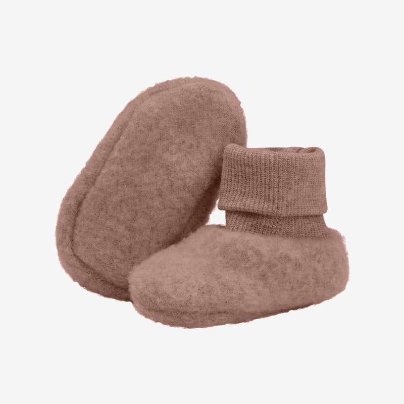Huttelihut Wolle Fleece Baby Füsslinge Burlwood bei Yay Kids