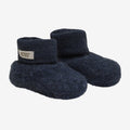 Huttelihut Wolle Fleece Baby Füsslinge Navy bei Yay Kids