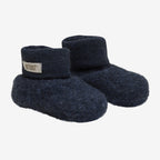 Huttelihut Wolle Fleece Baby Füsslinge Navy bei Yay Kids