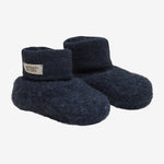 Huttelihut Wolle Fleece Baby Füsslinge Navy bei Yay Kids