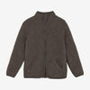 Huttelihut Kinder Jacke aus Wollfleece Brown Melange bei Yay Kids
