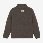 Huttelihut Kinder Jacke aus Wollfleece Brown Melange bei Yay Kids