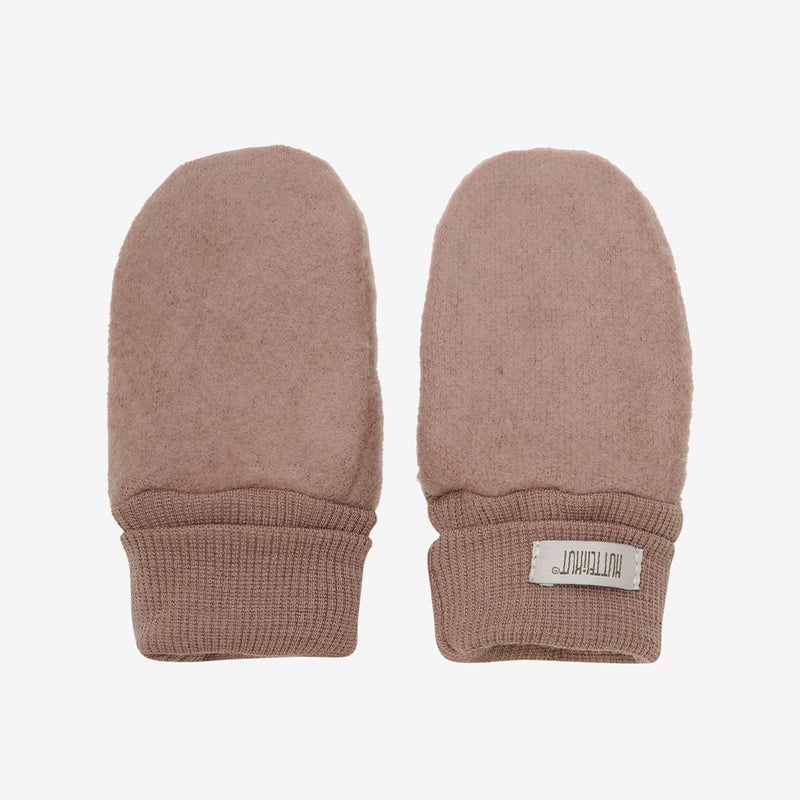 Huttelihut Handschuhe aus Fleece Wolle in Rosa bei Yay Kids
