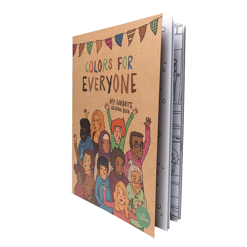 GoVolunteer Kinder Coloring Book Colors for Everyone bei Yay Kids