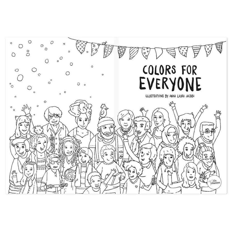GoVolunteer Kinder Coloring Book Colors for Everyone bei Yay Kids