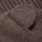 Huttelihut Kinder Balaclava Ears Wool Knit Brown Melange bei Yay Kids