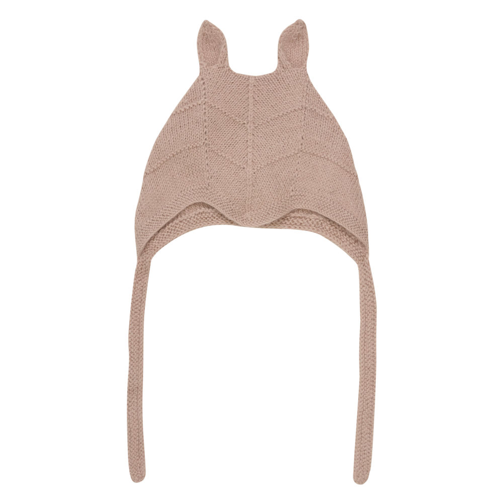Huttelihut Baby Strickmütze Rabbit Alpaca Mahogany Rose bei Yay Kids