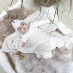 Baby Hat Alpaca Rabbit Mahogany Rose