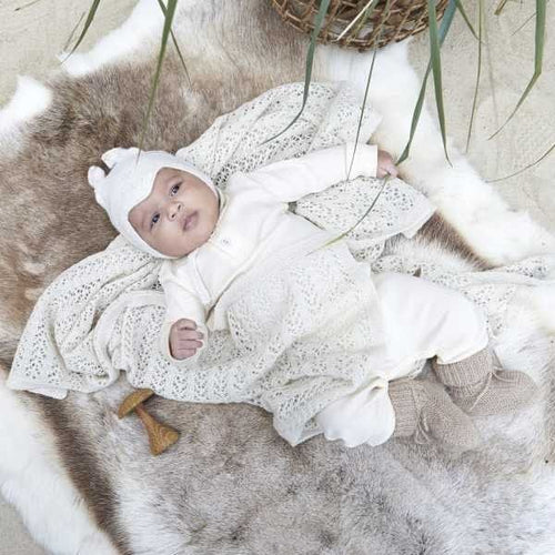 Baby Hat Alpaca Rabbit Mahogany Rose