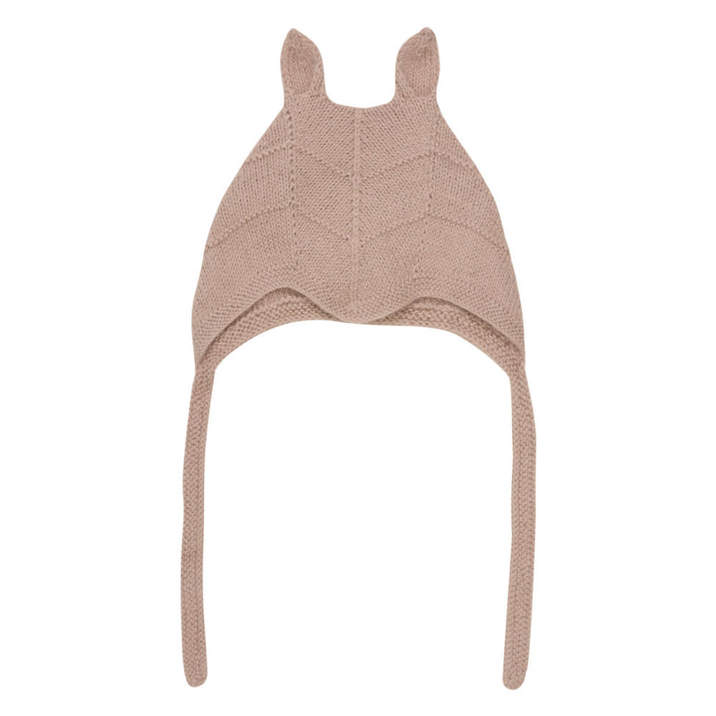 Huttelihut Baby Strickmütze Rabbit Alpaca Mahogany Rose bei Yay Kids