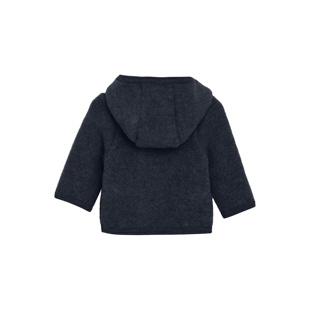 Huttelihut Kinder Jacke aus Wollfleece Navy Blue bei Yay Kids
