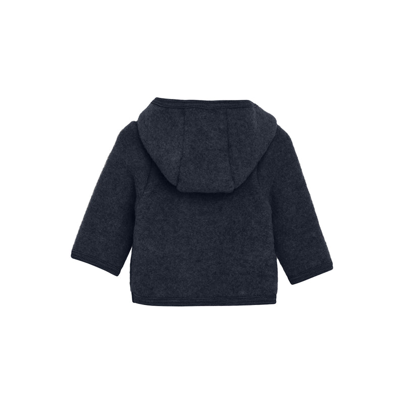 Huttelihut Kinder Jacke aus Wollfleece Navy Blue bei Yay Kids