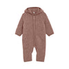 Wollfleece Overall mit Ohren Burlwood