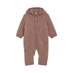Wollfleece Overall mit Ohren Burlwood